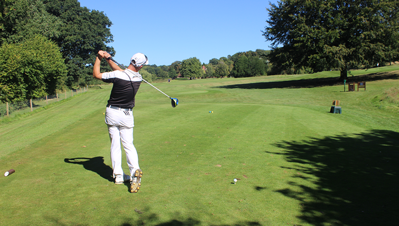 Golfer drive shot