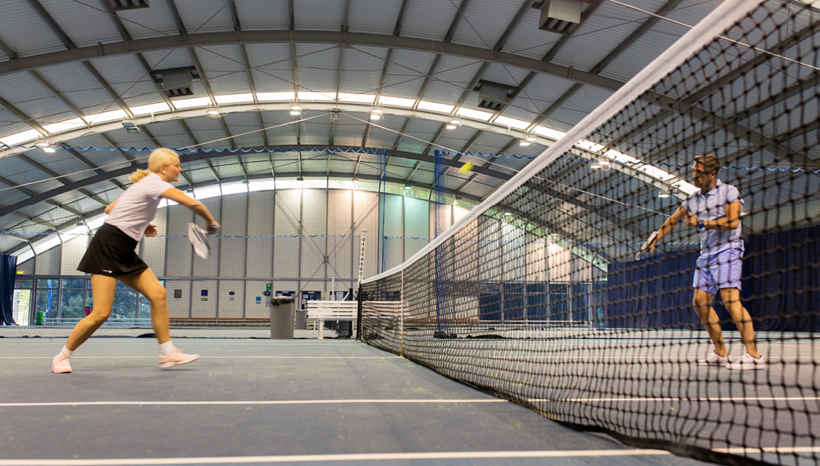 Indoor tennis court